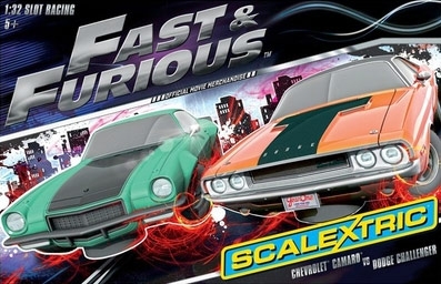 scalextric fast and furious race car set