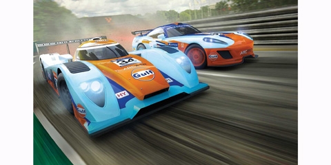 Scalextric c1384 gulf racing 2025 set