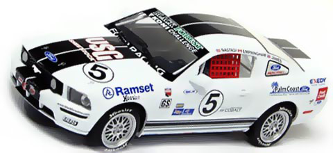 Scalextric C2774 1/32 Mustang FR500C White/Black Grand Am Cup Livery