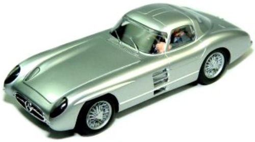 Scalextric Mercedes Benz 300 SLR Silver Coupe 1/32 scale slot car C2914 good