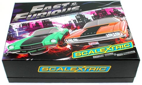 scalextric fast and furious race car set