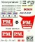 DMC DMC32-045 Waterslide 1/32 Decal - Opel V8. "P.M. MAGAZINE" yellow car. DTM 2000