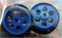 JK Products JK87241DBL 5/8" Diameter Blue Anodized Aluminum Front Wheels