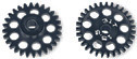 MRSLOTCAR MR6031 Sidewinder Gear 31 Tooth Black Ergal 15.5mm Diameter to fit 3/32" Axles