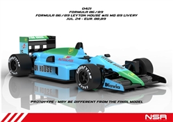 NSR NSR0421IL FORMULA 86/89 Leyton House No.15 MG 89 Livery