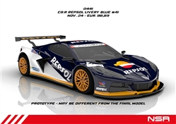 PREORDER NSR NSR0441SW Corvette C8.R #41 Repsol Livery Blue