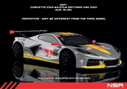 PREORDER NSR0517AW CORVETTE C8.R #4 GTLM DAYTONA 24h 2021 AW KING 21 EVO3