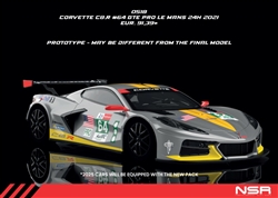 PREORDER NSR0518AW CORVETTE C8.R #64 GTE PRO LM DAYTONA 24h 2021 AW KING 21 EVO3