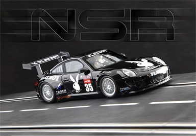 PREORDER NSR NSR1143AW Porsche 997 GT Daytona 2007 Playboy #35 Livery Black