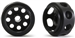 NSR NSR5025 3/32 CNC PLASTIC ULTRALIGHT WHEELS FRONT Ø13x8mm DIAMETER - ONLY 0.3g  (2pcs)