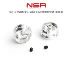 NSR 5034  Aluminum wheels 16.5 x 10mm Air Ride- for 3/32 axle