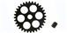 NSR NSR6032 32 Tooth extra light low friction sidewinder gear for 3/32" axles - 17.5mm dia.