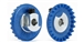 NSR NSR6324EVO 3/32 INLINE soft plastic Gear 24t EVO BLUE with NEW aluminum ultralight & balanced hub .050" setscre3