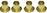 Parma P673C 1/16" Brass Collars/Spacers - 4 Pcs