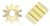 Professor Motor PMTR1067 Brass 10 tooth metric spec pinion gears - package of 2 pcs.