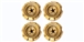 Monogram PMTR8503 Set of 4 Wheels Monogram Stock Cars GOLD