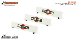 Scaleauto SC-10240B Advertising panel 125x25mm. supported by 2 feet . (3 sets)