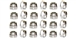 Sloting Plus SP151312 Stainless Steel M2 Nylon Insert Lock Nuts 20 pcs.