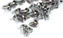 TQ RACING TQ16 Can Screws 1/8" Chrome Self Tapping Allen Drive 24 pcs.