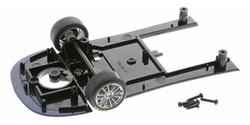 Scalextric W9075 Chassis assembly FRONT SECTION with mounting screws and front axle assembly for C2630 & C2630A Maserati MC12